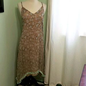NWT Anthro Raga Amalfi Embellished Dress